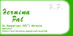 hermina pal business card